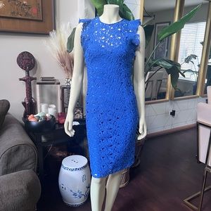 ZARA BLUE LACE DRESS